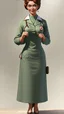 Placeholder: realistic bad ass 1950 nurse