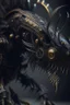 Placeholder: Mechanism creature,hyperrealism, masterpiece, expert, 8K, dramatic lighting, sharp focus, dark, black, steampunk