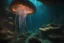 Placeholder: A mysterious underwater cave, rock formation, glowing jellyfish, strange aquatic creatures, art by Lucas Graciano, Cinematic lighting, Volumetric lighting, Epic composition, Photorealism, Bokeh blur, Very high detail, Sony Alpha α7, ISO1900, Character design, Unreal Engine, Octane render, HDR, Subsurface scattering