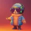 Placeholder: stylized Rabbit toddler, smiling, cyberpunk headphone, sunglass, gangsta gold neckless, full body, magenta puffer jacket, manila city backdrop, dramatic lighting, hyper realistic, unreal engine 5, 16k