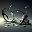 Placeholder: broken parts of a car glasses