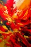 Placeholder: red and golden abstrack acrylic painting