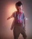 Placeholder: Stranger things eleven toddler, full body, dramatic lighting, hyper realistic