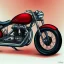 Placeholder: fullbody Drawing of Vintage classic style concept Motorcycle, retro design study, classic steel wheels, toned colors, art by cheryl kelley,16k