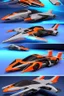 Placeholder: A combination of ultra-advanced car and crazy Max fighter, super sporty, with color and nano technology