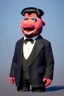 Placeholder: Waist up muppet Portrait, Kim Jong-un as muppet doll, black suit, photo studio, blue background, unreal engine 5, concept art, art station, god lights, ray tracing, RTX, lumen lighting, ultra detail, volumetric lighting, 3d.