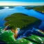 Placeholder: Acadia National Park, Maine,aerial view,cloudy,extremely detailed digital painting, high resolution,8k, realistic, beautiful, volumetric lighting, mystical colors ,perfectly centered image, perfect composition, rim light, beautiful lighting,masterpiece, stunning scene, raytracing, anatomically correct, in the style Van Gogh and robert e howard and Ken Kelley and Ohrai Noriyoshi and Simon Bisley and tomzj1.