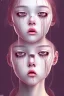 Placeholder: Crying girl, sad, expressive, emotive, frowning, furrowed eyebrows, pouting lips, soft pastels