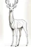 Placeholder: Draw a tall, lean deer standing on two legs