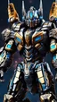 Placeholder: A close picture to cosmic transformers warrior, cosmic galaxy armor intricate details, highly detailed, in dreamshaper finetuned model with dynamic art style witg