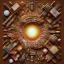 Placeholder: Wood, pastel colors, crepusculare, monde, stone cold, spirale, eye olive, brown, yelow, white, red, cubes, cups, abstract art,creme,star