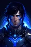 Placeholder: Galactic beautiful strong man knight of sky deep blue eyed blackhaired vessel