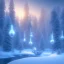 Placeholder: winter landscape, bells, ice, dreamy, science fiction