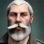 Placeholder: "MIddle aged white human male, with a trimmed but uneven beard, piercing green eyes with slick back hair head and shoulders portrait, 8k resolution concept art portrait by Greg Rutkowski, Artgerm, WLOP, Alphonse Mucha dynamic lighting hyperdetailed intricately detailed Splash art trending on Artstation triadic colors Unreal Engine 5 volumetric lighting Splash art fantasy"