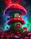 Placeholder: A lonely floating island mushroom house in space. red green blue, deep space nebulas. Detailed gloss Painting, bright color, fantastical, intricate detail, splash screen, hyperdetailed, insane depth, concept art, 8k resolution, trending on Artstation, Unreal Engine 5, color depth, backlit, splash art, dramatic, High Quality Whimsical Fun Imaginative, good composition