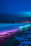 Placeholder: Ice road walk pastel night