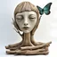 Placeholder: a surrealist sculpture made of driftwood by artist "Betye Saar",by artist "Meret Oppenheim",by artist "Catrin Welz-Stein"