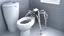 Placeholder: Toilet with robotic spider legs