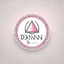 Placeholder: Create a logo for Deniz, a boutique of diamond-inspired dresses, Baby Pink