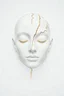 Placeholder: kintsugi on a meditative human white face