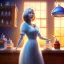 Placeholder: pixar style, realistic painting of a women in dress and a jar jam marmelade in kitchen,volumetric blue sky environment and background, volumetric lighting,dramatic lighting, detailed digital painting, extreme dense and fine fur, anime, ornate, colour-washed colors, elegant, small minutiae, tiny features, particulars, centered, smooth, sharp focus, renderman gofur render, 8k, uhd, detailed eyes, realistic shaded volumetric lighting,caustics,backlight