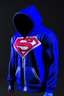 Placeholder: Superman's balenciaga hoodie with dual color on a white background, product catalog photography, soft spot lighting, depth of field, 4k –ar 3:5 –q 2