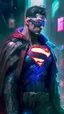 Placeholder: cyberpunk inspired superman