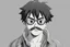 Placeholder: luffy with sunglasses and mustaches