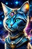 Placeholder: cute and weird stunning cat alien hybrid , galaxy, stars, fantasy, detailed, masterpiece intricate details, HDR, beautifully shot, sharp focus, 64 megapixels, sci-fi mood