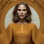 Placeholder: Photographic portrait of Natalie Portman, atmospheric, realistic, unreal engine cosmic galactic, cinematic lighting, octane render, sepia, transparent, cosmic ambiance, masterpiece, photo by Gustav Klimt, composing fit inside, masterpiece