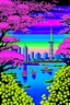 Placeholder: tokyo in spring in the style of Hiroshi Nagai