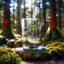 Placeholder: Create hyper-realistic photo of a glass tumbler in a wild forest. Inside, a miniature [Tehran] with landmarks. A trasparrent 3D text of [Tehran] blends naturally into the landscape . Soft bright daylight, reflections, and subtle imperfections like fingerprints. DSLR quality, sharp focus.