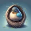 Placeholder: bird sitting on a nest, cute avatar