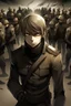 Placeholder: Boy's cry, siege, enemy army, anime