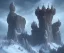 Placeholder: military stronghold of the Giants on the side of a snowy singular Mountain