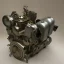 Placeholder: Old single cylinder engine golden small size single