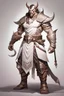 Placeholder: Full Body, Male Dragonborn, monk, Heavy Plate Armour, boxer pose, White outfit colour theme