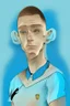 Placeholder: Phil Foden English soccer player cartoon 2d