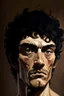 Placeholder: A portrait of Ceasar, from One Piece anime, Caravaggio style