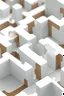 Placeholder: one puzzle piece isometric view, photorealistic, white background, high quality, clear edges.