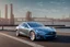 Placeholder: A Tesla 'Model S' is parked, near the 'Pier 11' in Manhattan. (CINEMATIC, WIDE ANGLE LENS, PHOTO REAL)