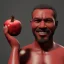 Placeholder: Buff black man gives you an Pomegranate and smiles at you