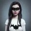 Placeholder: analog style,real cool girl portrait, simmetric eyes, ambient, batgirl make up outfit, ultra realistic photo,gotham city, unreal engine, paloroid, 100mm --aspect ratio 1:1