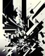 Placeholder: joy division theme chaotic asymmetrical geometrical art with glitch elements