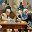 Placeholder: Putin, President Xi Of China And Joe Biden Play Chess With A Pigeon,Ufo And Atomic Bomb Mushroom Cloud,Complex Surgical Instruments Intermixed With A Newborn Boy,Minimalism,Painting By Adrian Ghenie,Rene Magritte,Pablo Picasso,Michelangelo,Salvador Dali,Lucian Freud