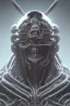 Placeholder: evil berserker, alien, tron, bitcoin eyes, 8k, finely detailed, photo realistic, hr giger