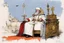 Placeholder: [art by Ralph Steadman] Pope Leo XIV