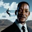 Placeholder: portrait, will smith in Men in Black, sky diving, scared, dynamic lighting, 8k, ultra detailed