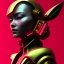 Placeholder: Medium Close Up Portrait, Front image. cyberpunk Asian woman, pink short hair. rabbit mask, latex suit. Red, black, gold, color. Punk style. Gradient background, highly detailed, concept art, smooth, unreal engine 5, god rays, ray tracing, RTX, lumen lighting, ultra detail, volumetric lighting, 3d, finely drawn, high definition, high resolution.