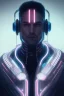 Placeholder: cyberpunk, head, men, portrai, tron